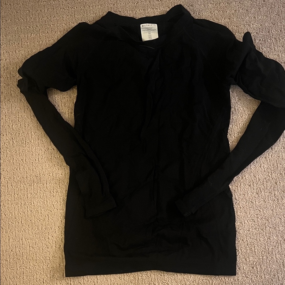 Black Long Sleeve Top Athleta size XS